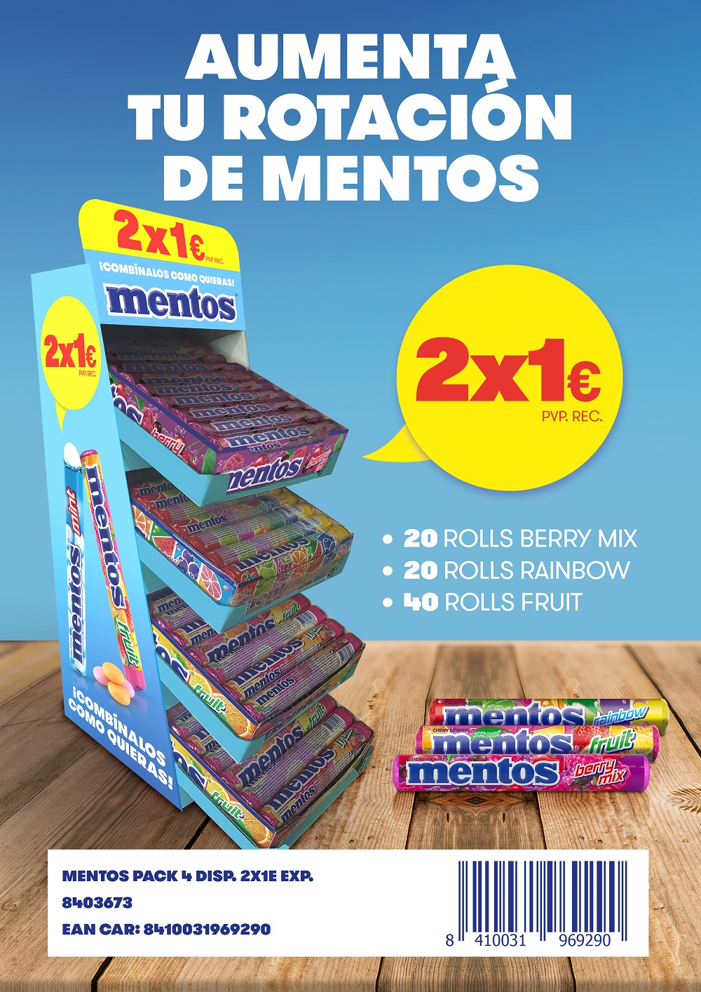 Pack Mentos Stick 2x1€