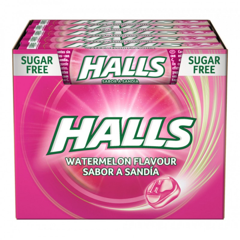 Halls Sandía Sin Azúcar