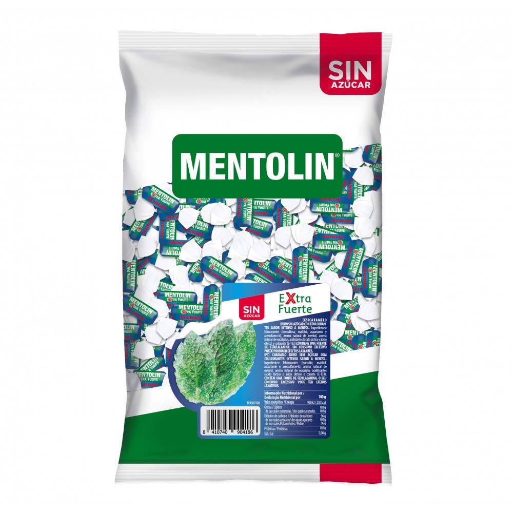 Mentolin Extra Fuerte Sin Azúcar 1 kg.